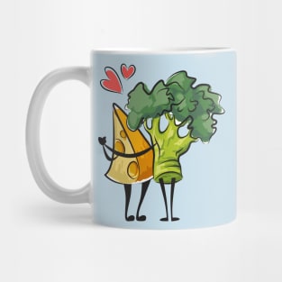 broccoli cheese lover couple Mug